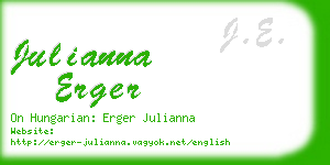 julianna erger business card